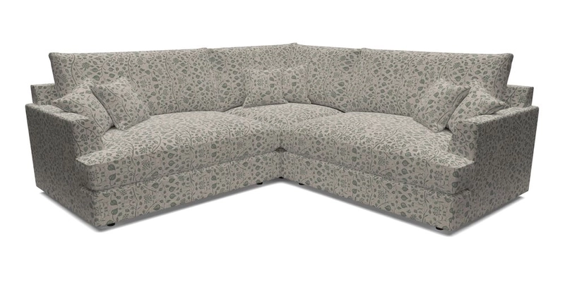 Slingsby Small Fitted Cover Corner Unit LHF & RHF in Two Tone Plain Biscuit.  Loose cover version available