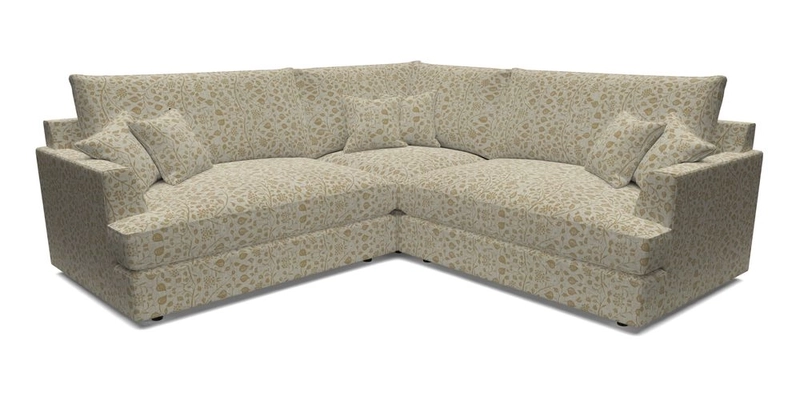 Slingsby Small Fitted Cover Corner Unit LHF & RHF in Two Tone Plain Biscuit.  Loose cover version available