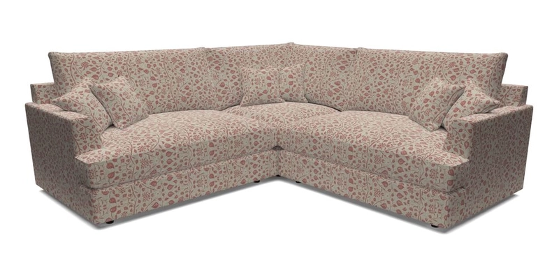 Slingsby Small Fitted Cover Corner Unit LHF & RHF in Two Tone Plain Biscuit.  Loose cover version available