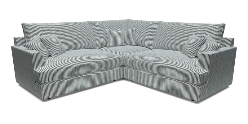 Slingsby Small Fitted Cover Corner Unit LHF & RHF in Two Tone Plain Biscuit.  Loose cover version available