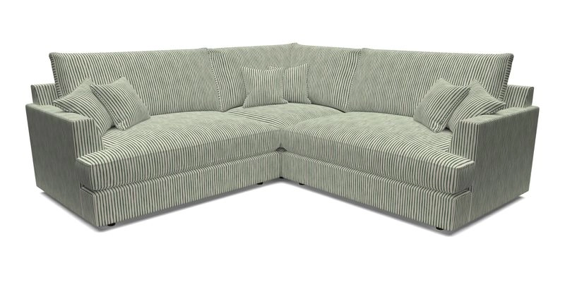 Slingsby Small Fitted Cover Corner Unit LHF & RHF in Two Tone Plain Biscuit.  Loose cover version available