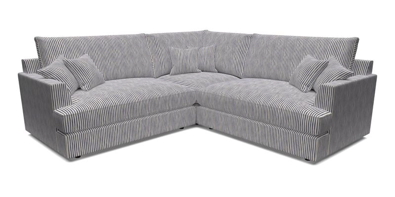 Slingsby Small Fitted Cover Corner Unit LHF & RHF in Two Tone Plain Biscuit.  Loose cover version available