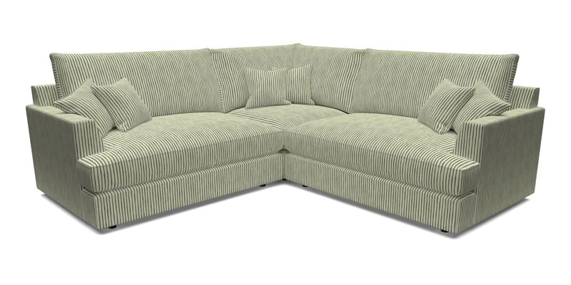 Slingsby Small Fitted Cover Corner Unit LHF & RHF in Two Tone Plain Biscuit.  Loose cover version available