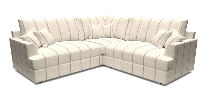 Slingsby Small Fitted Cover Corner Unit LHF & RHF in Two Tone Plain Biscuit.  Loose cover version available