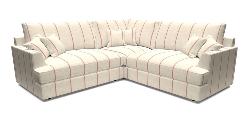 Slingsby Small Fitted Cover Corner Unit LHF & RHF in Two Tone Plain Biscuit.  Loose cover version available