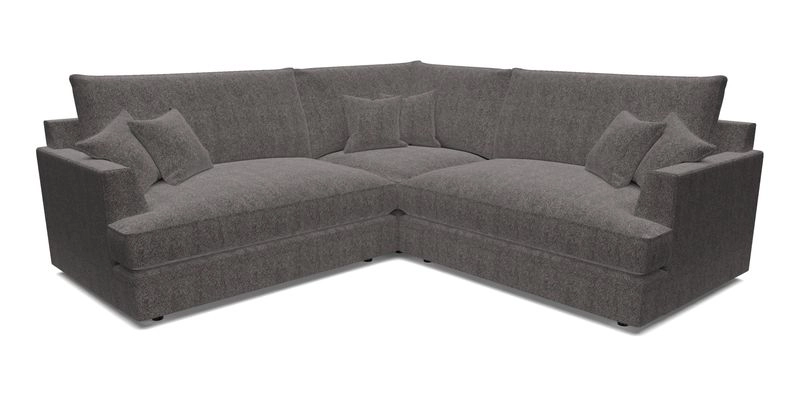 Slingsby Small Fitted Cover Corner Unit LHF & RHF in Two Tone Plain Biscuit.  Loose cover version available