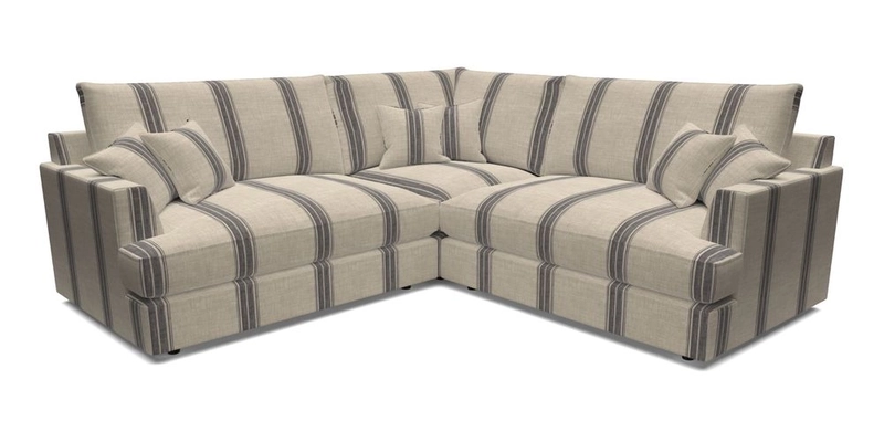 Slingsby Small Fitted Cover Corner Unit LHF & RHF in Two Tone Plain Biscuit.  Loose cover version available