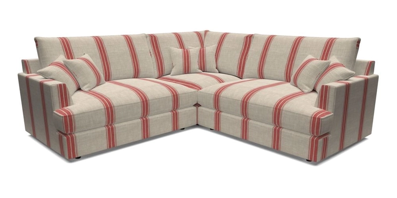 Slingsby Small Fitted Cover Corner Unit LHF & RHF in Two Tone Plain Biscuit.  Loose cover version available