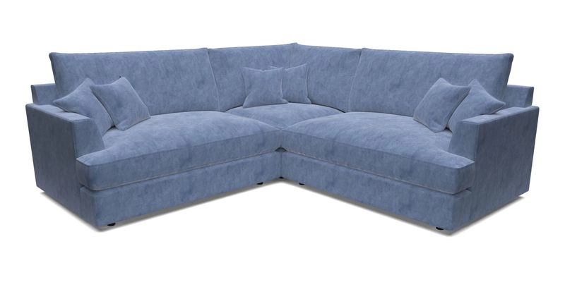 Slingsby Small Fitted Cover Corner Unit LHF & RHF in Two Tone Plain Biscuit.  Loose cover version available