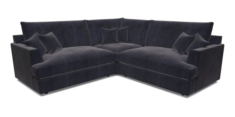 Slingsby Small Fitted Cover Corner Unit LHF & RHF in Two Tone Plain Biscuit.  Loose cover version available