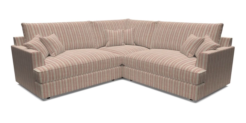 Slingsby Small Fitted Cover Corner Unit LHF & RHF in Two Tone Plain Biscuit.  Loose cover version available