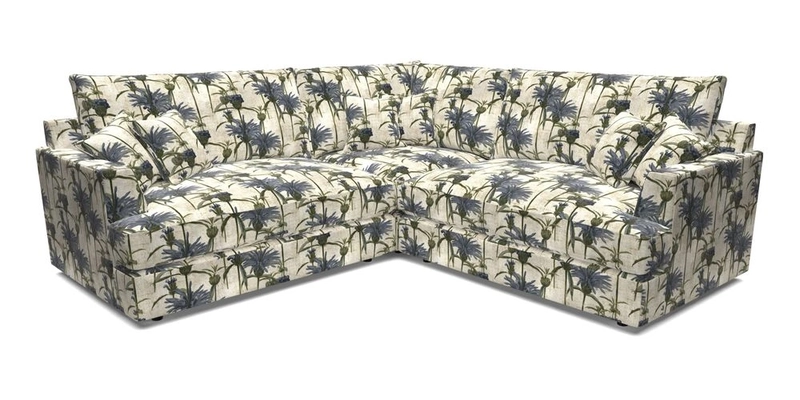 Slingsby Small Fitted Cover Corner Unit LHF & RHF in Two Tone Plain Biscuit.  Loose cover version available