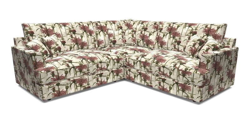 Slingsby Small Fitted Cover Corner Unit LHF & RHF in Two Tone Plain Biscuit.  Loose cover version available