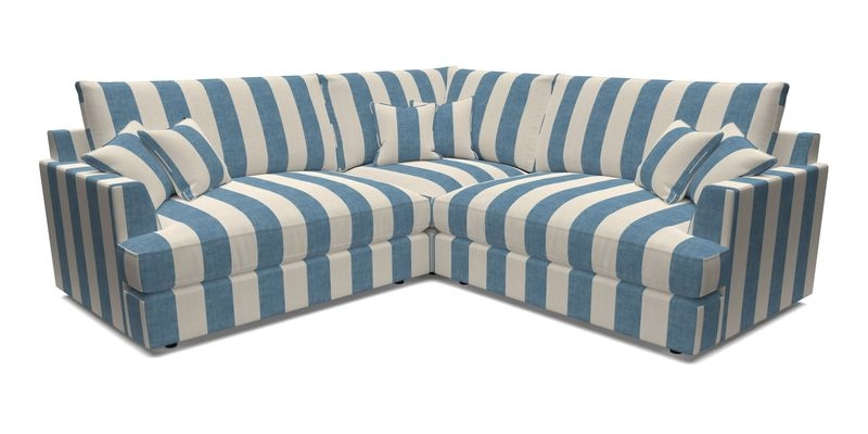 Slingsby Small Fitted Cover Corner Unit LHF & RHF in Two Tone Plain Biscuit.  Loose cover version available