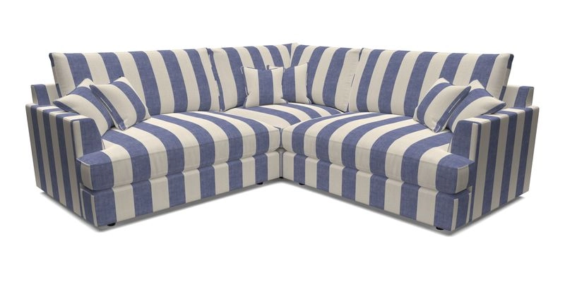 Slingsby Small Fitted Cover Corner Unit LHF & RHF in Two Tone Plain Biscuit.  Loose cover version available