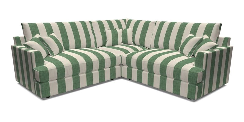 Slingsby Small Fitted Cover Corner Unit LHF & RHF in Two Tone Plain Biscuit.  Loose cover version available