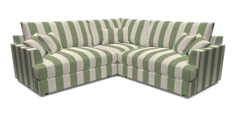 Slingsby Small Fitted Cover Corner Unit LHF & RHF in Two Tone Plain Biscuit.  Loose cover version available