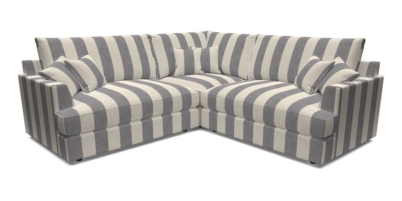 Slingsby Small Fitted Cover Corner Unit LHF & RHF in Two Tone Plain Biscuit.  Loose cover version available