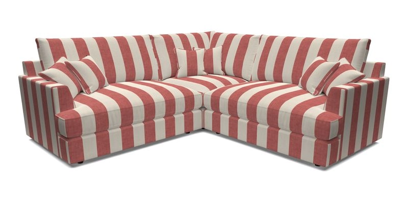 Slingsby Small Fitted Cover Corner Unit LHF & RHF in Two Tone Plain Biscuit.  Loose cover version available