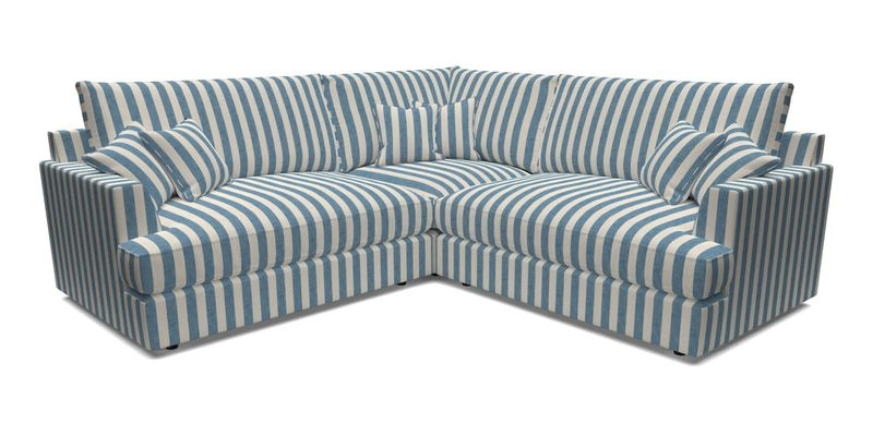 Slingsby Small Fitted Cover Corner Unit LHF & RHF in Two Tone Plain Biscuit.  Loose cover version available