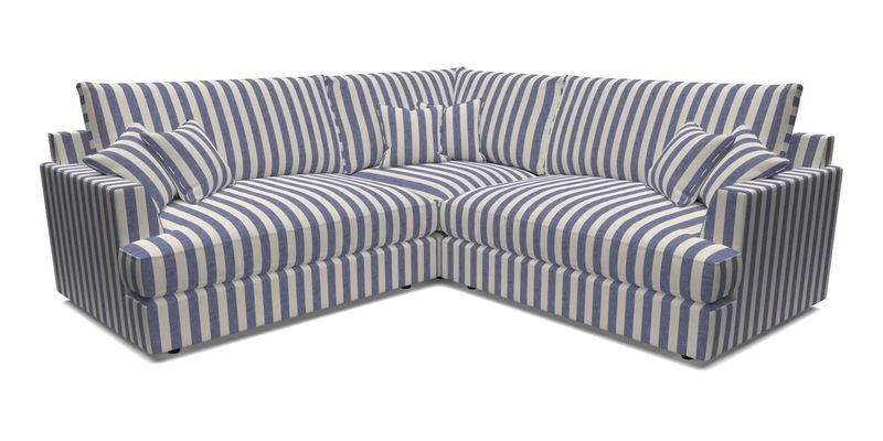 Slingsby Small Fitted Cover Corner Unit LHF & RHF in Two Tone Plain Biscuit.  Loose cover version available