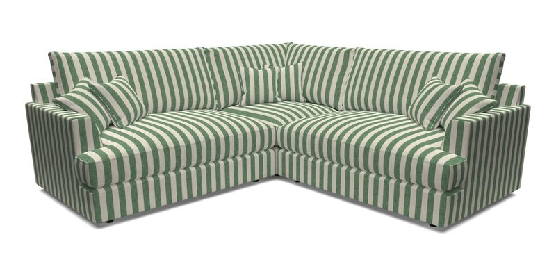 Slingsby Small Fitted Cover Corner Unit LHF & RHF in Two Tone Plain Biscuit.  Loose cover version available