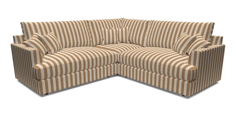 Slingsby Small Fitted Cover Corner Unit LHF & RHF in Two Tone Plain Biscuit.  Loose cover version available