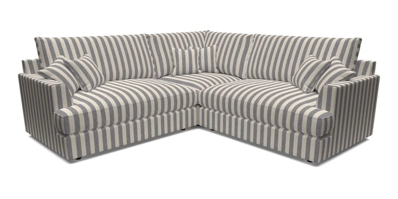 Slingsby Small Fitted Cover Corner Unit LHF & RHF in Two Tone Plain Biscuit.  Loose cover version available