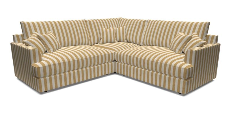 Slingsby Small Fitted Cover Corner Unit LHF & RHF in Two Tone Plain Biscuit.  Loose cover version available