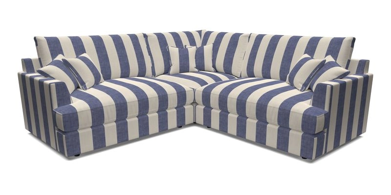 Slingsby Small Fitted Cover Corner Unit LHF & RHF in Two Tone Plain Biscuit.  Loose cover version available