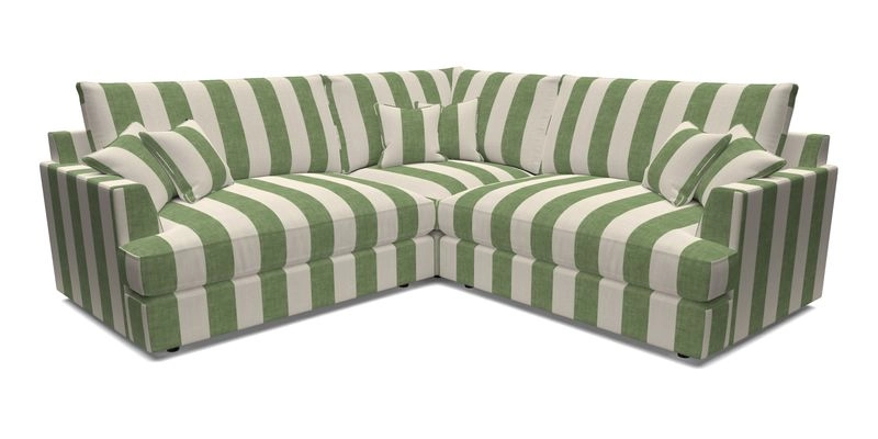 Slingsby Small Fitted Cover Corner Unit LHF & RHF in Two Tone Plain Biscuit.  Loose cover version available