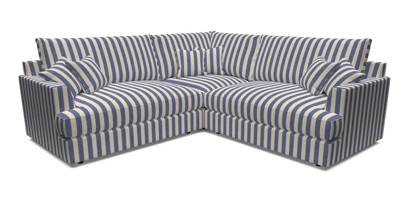 Slingsby Small Fitted Cover Corner Unit LHF & RHF in Two Tone Plain Biscuit.  Loose cover version available