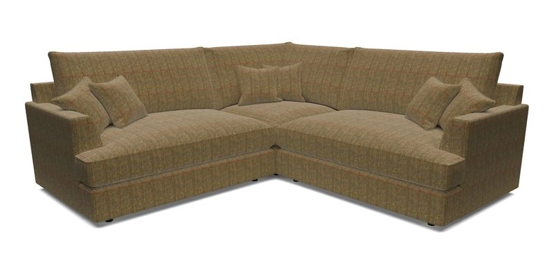 Slingsby Small Fitted Cover Corner Unit LHF & RHF in Two Tone Plain Biscuit.  Loose cover version available