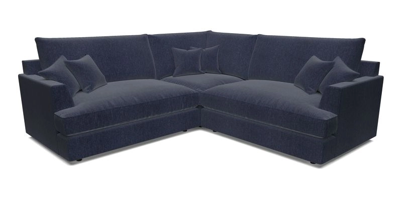 Slingsby Small Fitted Cover Corner Unit LHF & RHF in Two Tone Plain Biscuit.  Loose cover version available