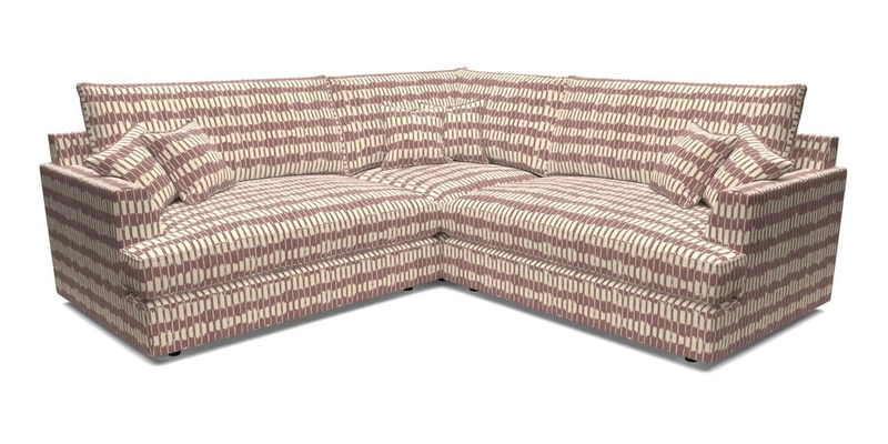 Slingsby Small Fitted Cover Corner Unit LHF & RHF in Two Tone Plain Biscuit.  Loose cover version available