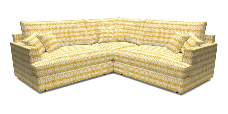 Slingsby Small Fitted Cover Corner Unit LHF & RHF in Two Tone Plain Biscuit.  Loose cover version available