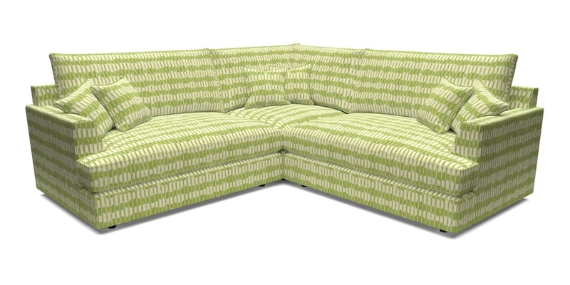 Slingsby Small Fitted Cover Corner Unit LHF & RHF in Two Tone Plain Biscuit.  Loose cover version available