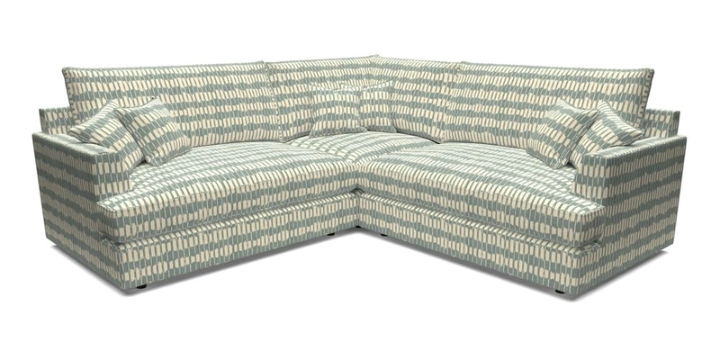 Slingsby Small Fitted Cover Corner Unit LHF & RHF in Two Tone Plain Biscuit.  Loose cover version available