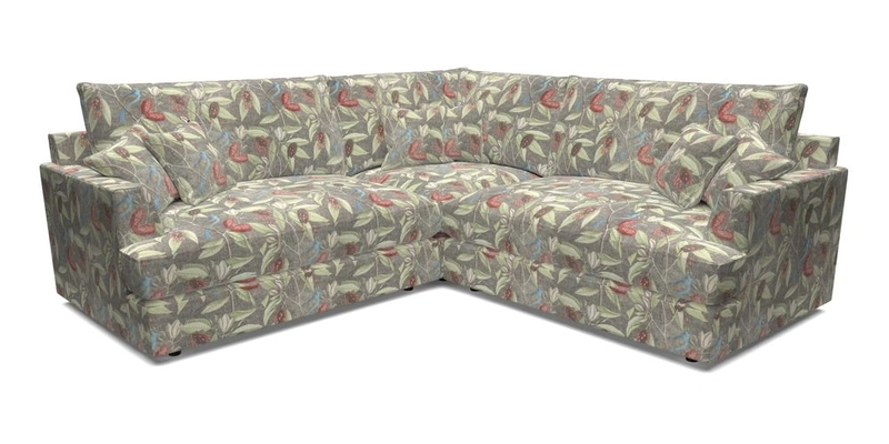 Slingsby Small Fitted Cover Corner Unit LHF & RHF in Two Tone Plain Biscuit.  Loose cover version available