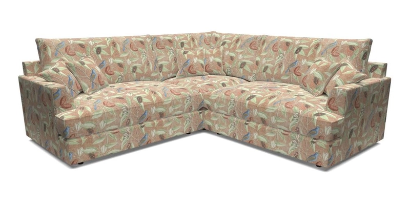 Slingsby Small Fitted Cover Corner Unit LHF & RHF in Two Tone Plain Biscuit.  Loose cover version available