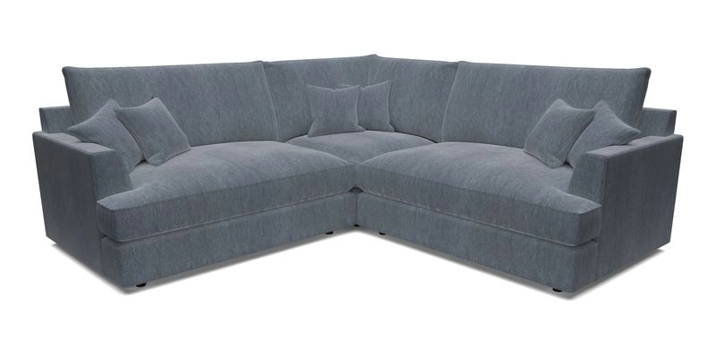 Slingsby Small Fitted Cover Corner Unit LHF & RHF in Two Tone Plain Biscuit.  Loose cover version available