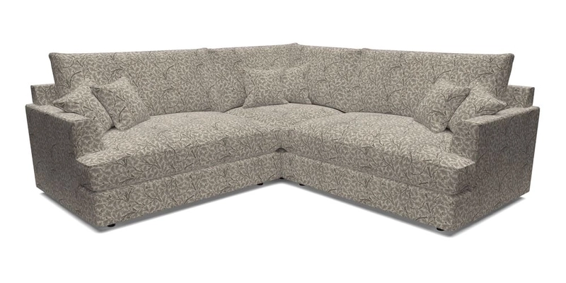 Slingsby Small Fitted Cover Corner Unit LHF & RHF in Two Tone Plain Biscuit.  Loose cover version available