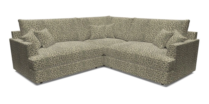 Slingsby Small Fitted Cover Corner Unit LHF & RHF in Two Tone Plain Biscuit.  Loose cover version available