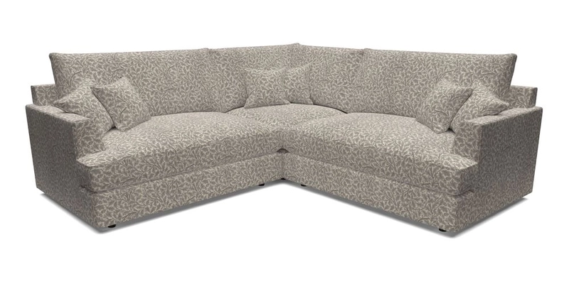 Slingsby Small Fitted Cover Corner Unit LHF & RHF in Two Tone Plain Biscuit.  Loose cover version available