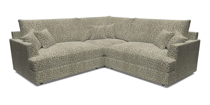 Slingsby Small Fitted Cover Corner Unit LHF & RHF in Two Tone Plain Biscuit.  Loose cover version available