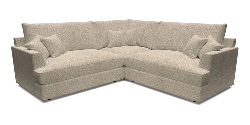 Slingsby Small Fitted Cover Corner Unit LHF & RHF in Two Tone Plain Biscuit.  Loose cover version available