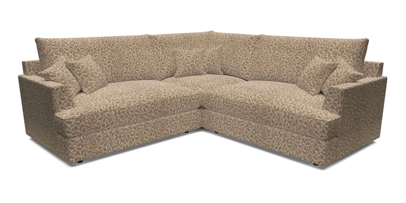 Slingsby Small Fitted Cover Corner Unit LHF & RHF in Two Tone Plain Biscuit.  Loose cover version available