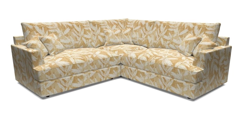 Slingsby Small Fitted Cover Corner Unit LHF & RHF in Two Tone Plain Biscuit.  Loose cover version available