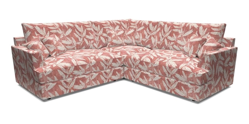 Slingsby Small Fitted Cover Corner Unit LHF & RHF in Two Tone Plain Biscuit.  Loose cover version available