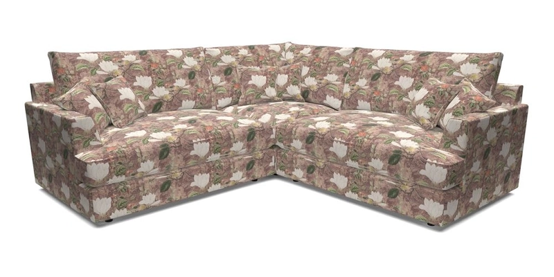 Slingsby Small Fitted Cover Corner Unit LHF & RHF in Two Tone Plain Biscuit.  Loose cover version available